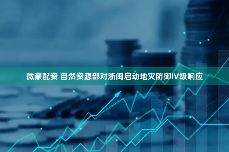 微豪配资 自然资源部对浙闽启动地灾防御Ⅳ级响应